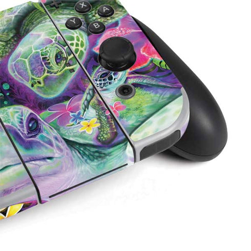 Rainbow Sea Turtles by Sheena Pike Nintendo Switch OLED (2021) Skin